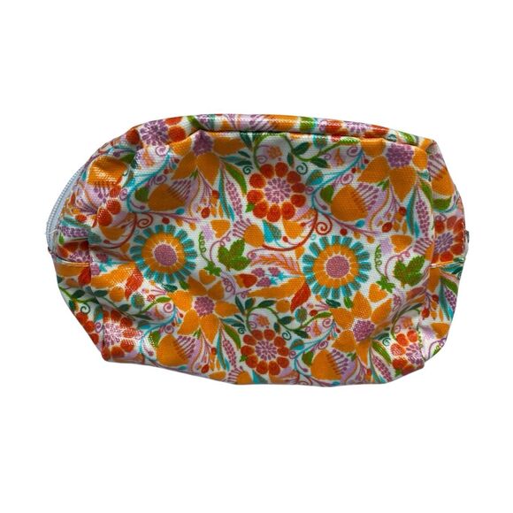 Wild Child Floral Makeup Bag Bright Boho Travel Cosmetic Pouch Organizer Beauty - Picture 2 of 11